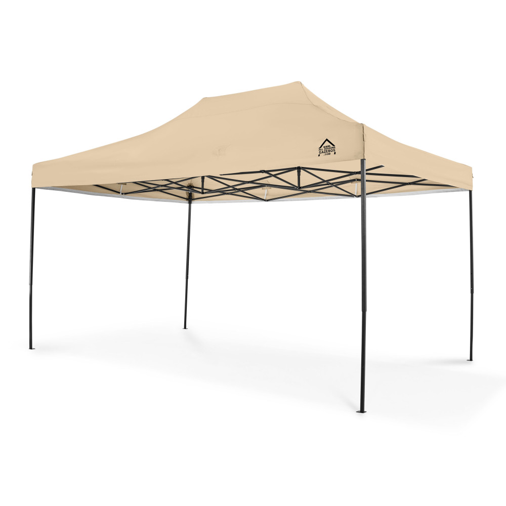 3x4.5m Pop Up Gazebo With Wheeled Bag, 4 Leg Weights, Rope and Pegs