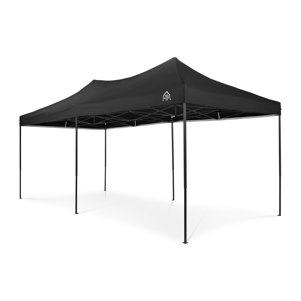3x6m Pop Up Gazebo With Wheeled Bag, 6 Leg Weights, Rope and Pegs