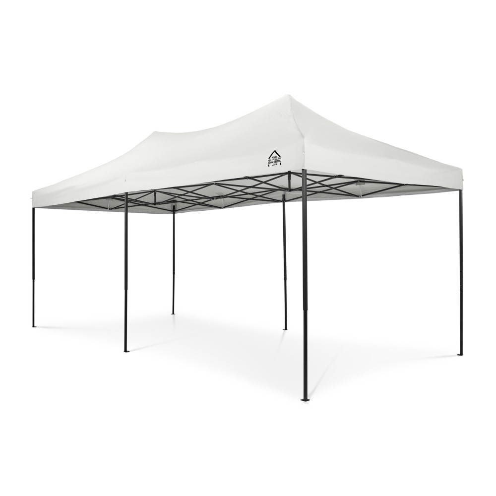 3x6m Pop Up Gazebo With Wheeled Bag, 6 Leg Weights, Rope and Pegs