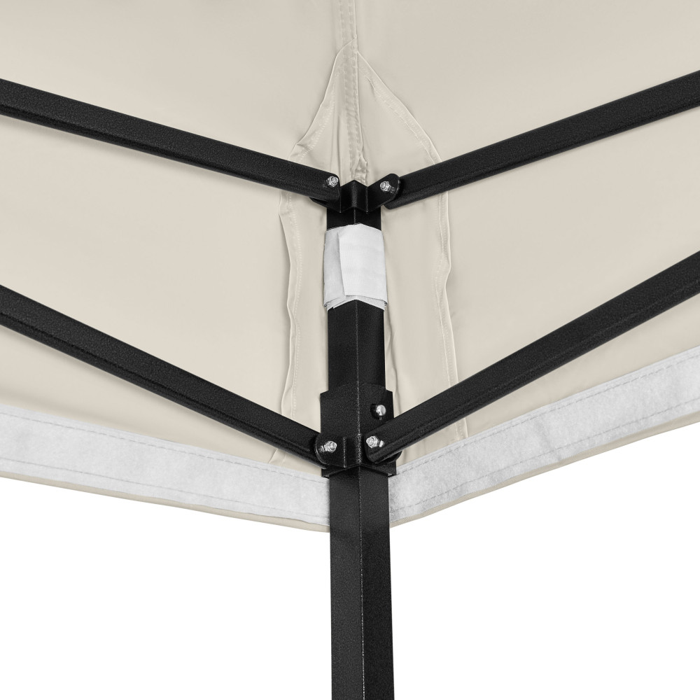 3x4.5m Pop Up Gazebo With Wheeled Bag, 4 Leg Weights, Rope and Pegs + 4 Side Walls ( STD )