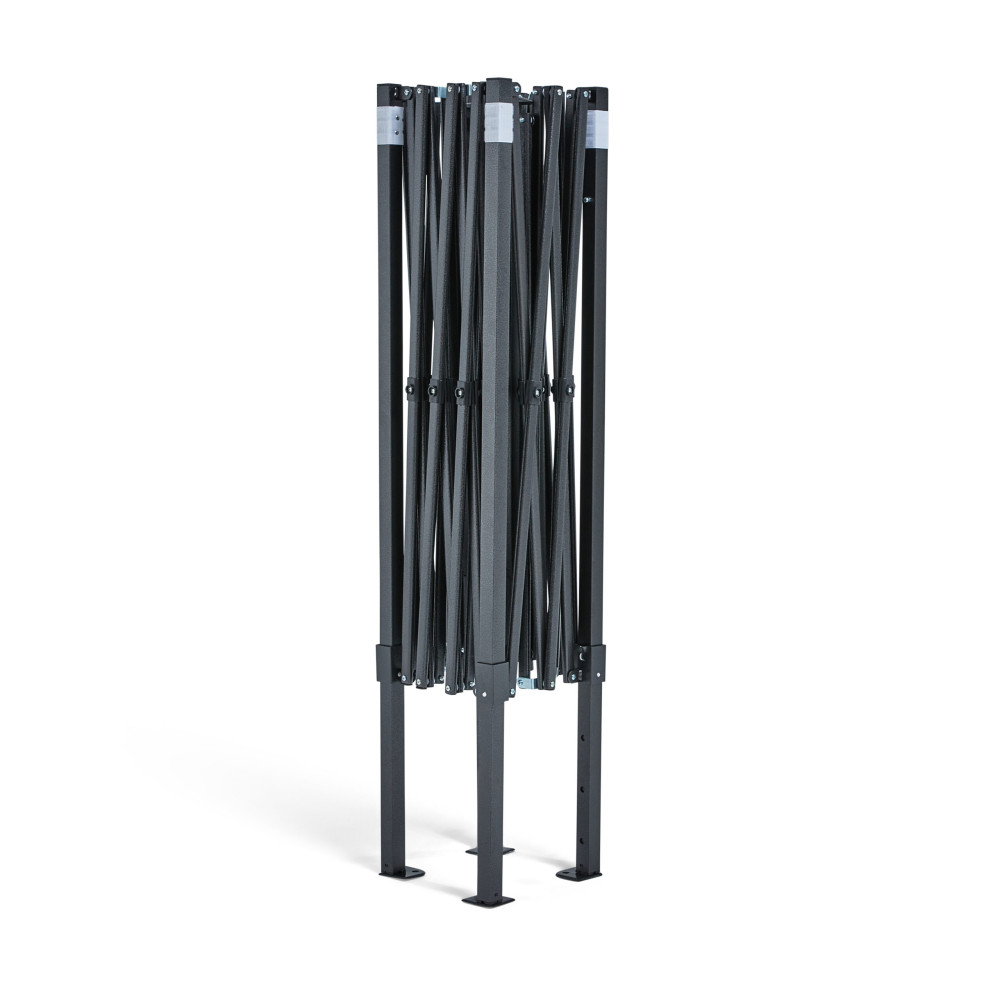 3x4.5m Pop Up Gazebo With Wheeled Bag, 4 Leg Weights, Rope and Pegs + 4 Side Walls ( STD )