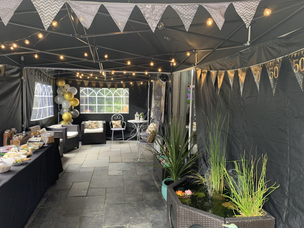 3x6m Pop Up Gazebo with 4 Heavyweight Side Panels