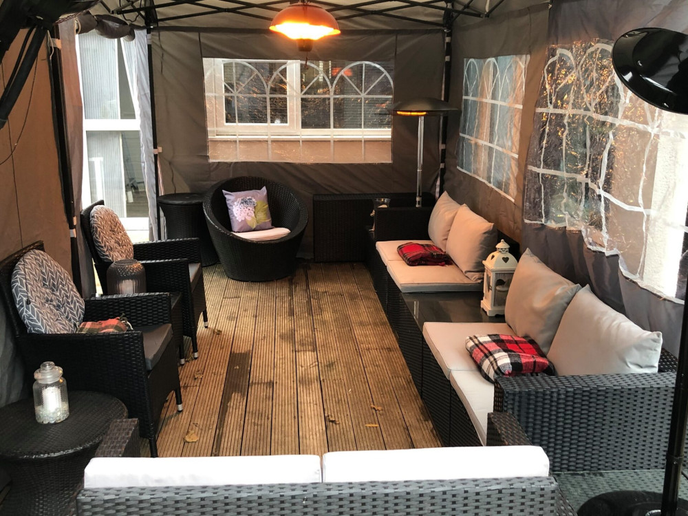 3x6m Pop Up Gazebo With Wheeled Bag, 6 Leg Weights, Rope and Pegs + 4 Side Walls ( STD )