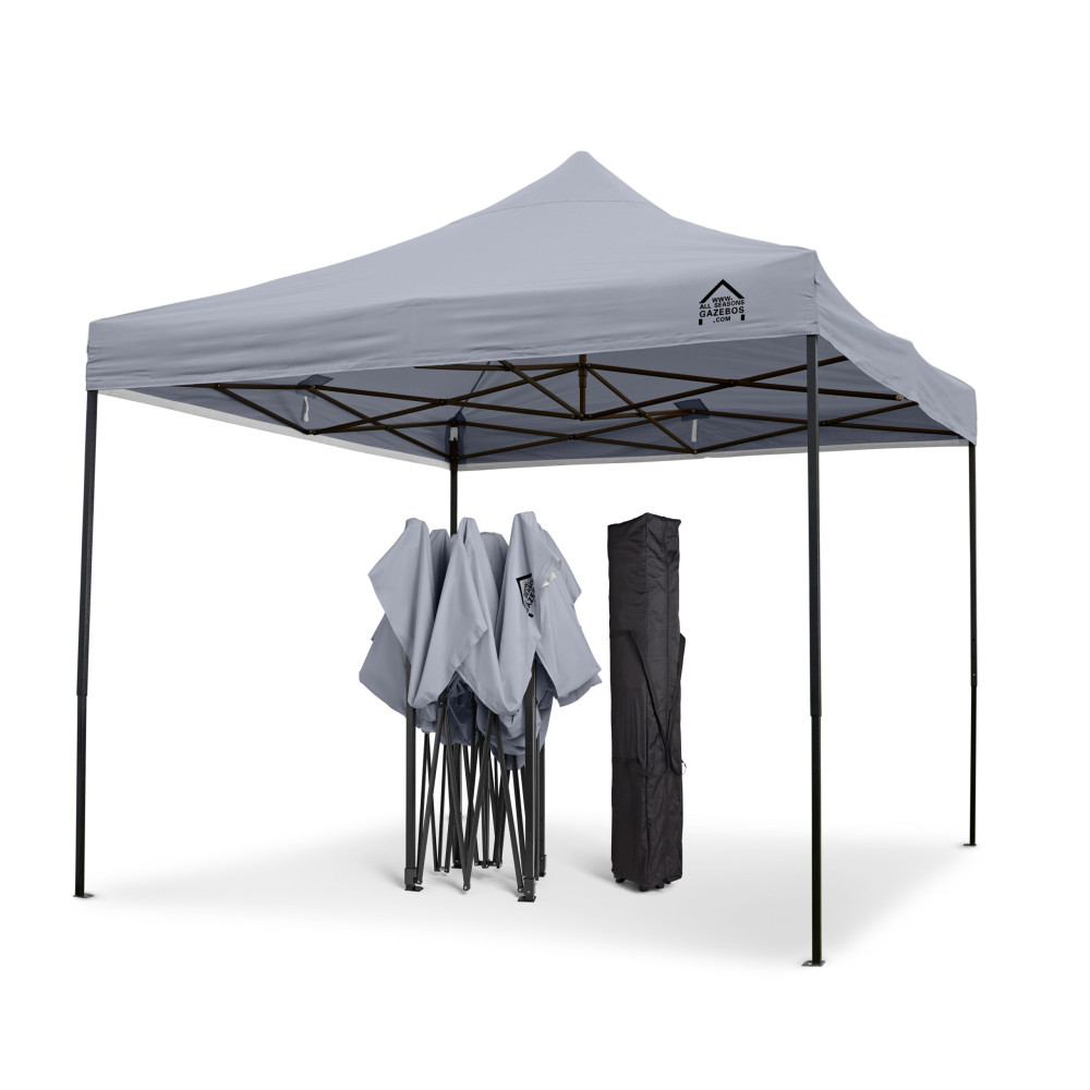 3x3m Pop Up Gazebo With Wheeled Bag, 4 Leg Weights, Rope and Pegs