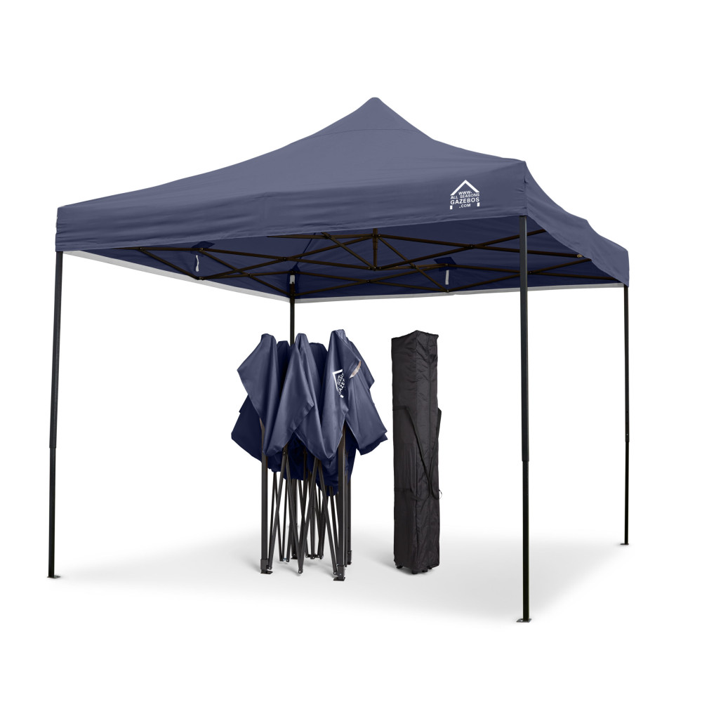 3x3m Pop Up Gazebo With Wheeled Bag, 4 Leg Weights, Rope and Pegs