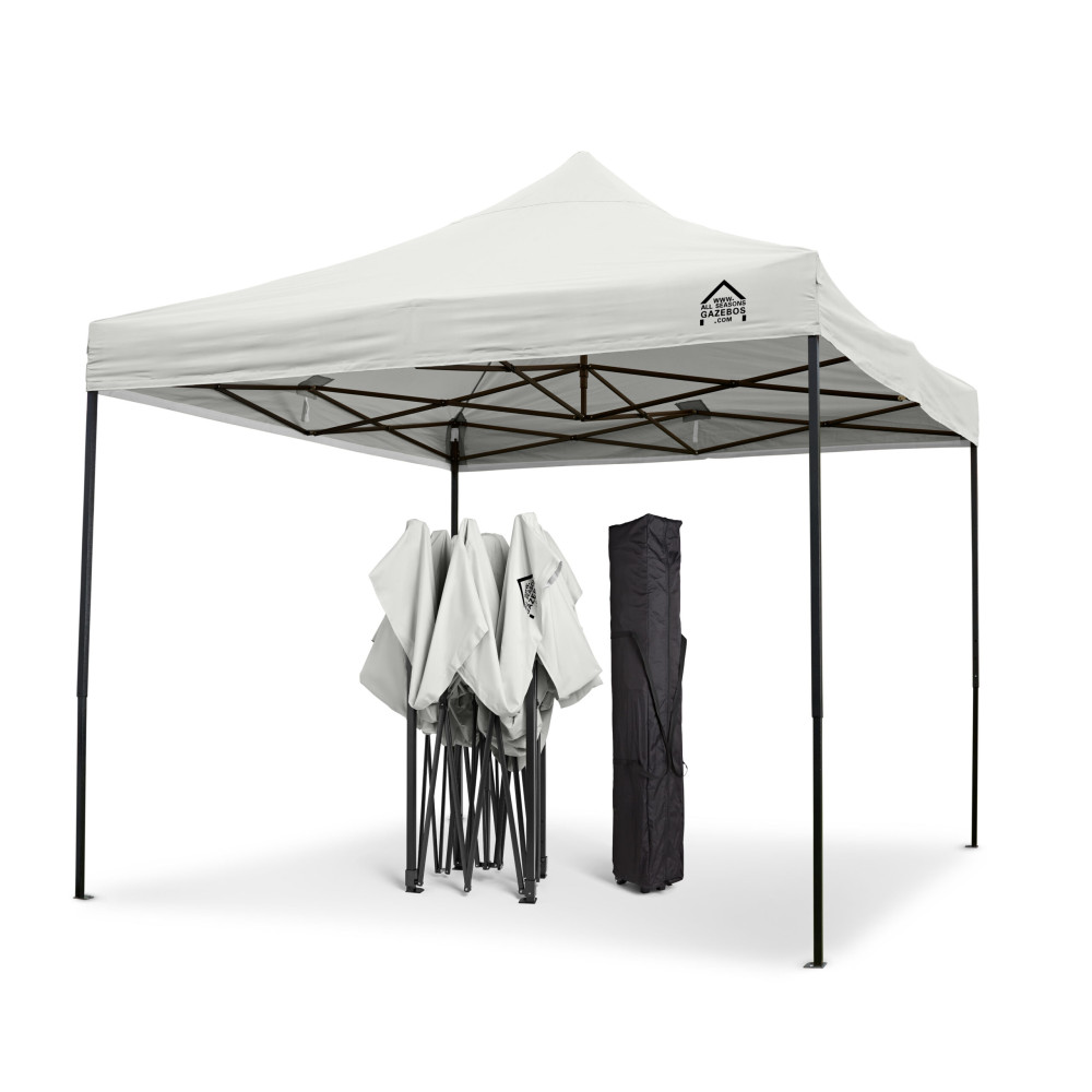 3x3m Pop Up Gazebo With Wheeled Bag, 4 Leg Weights, Rope and Pegs