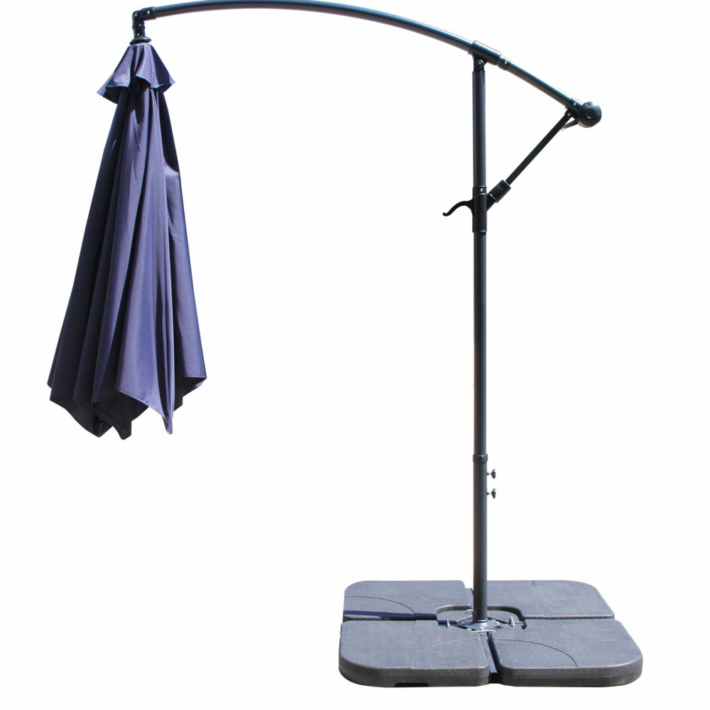 Ross James Luxury Garden Furniture Parasol with crank handle and base weights