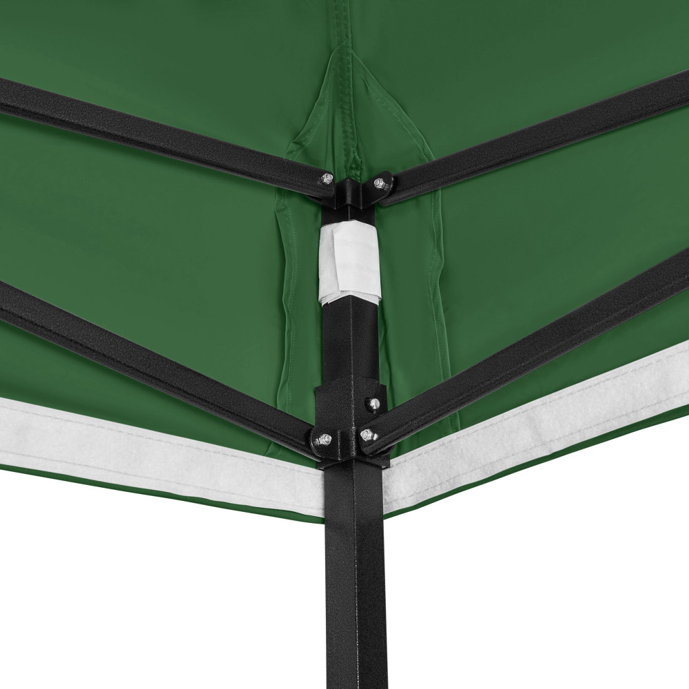 3x2m Pop Up Gazebo With Wheeled Bag, 4 Leg Weights, Rope and Pegs + 4 Side Walls ( STD )