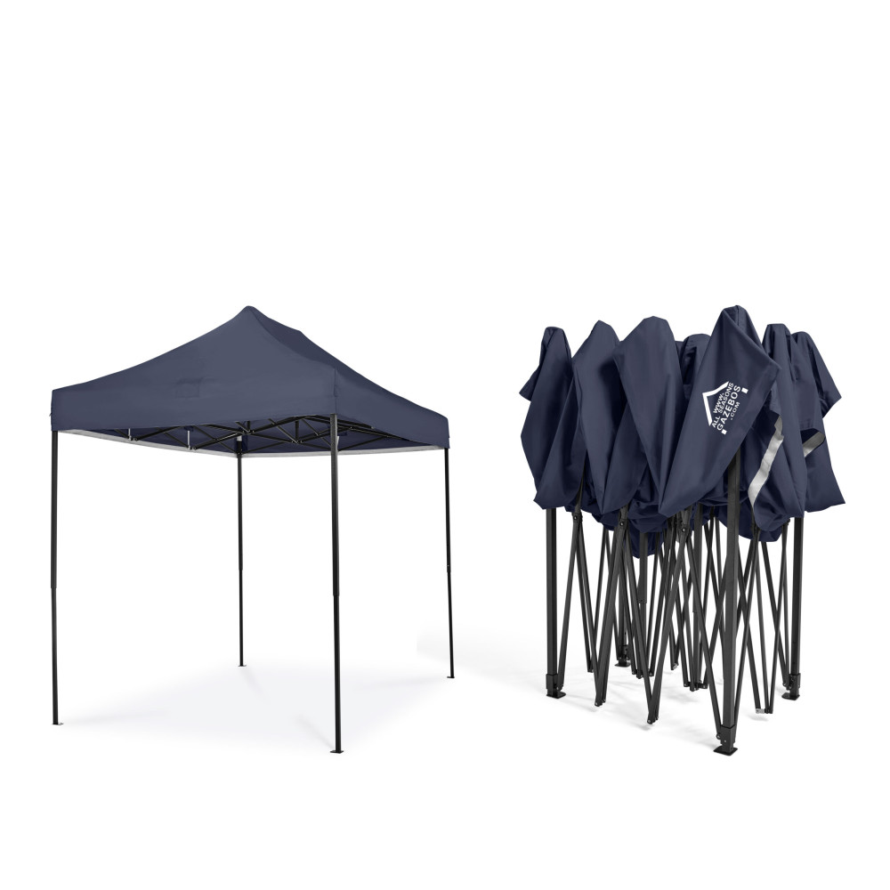 3x2m Pop Up Gazebo With Wheeled Bag, 4 Leg Weights, Rope and Pegs + 4 Heavyweight Side Walls (SUP)