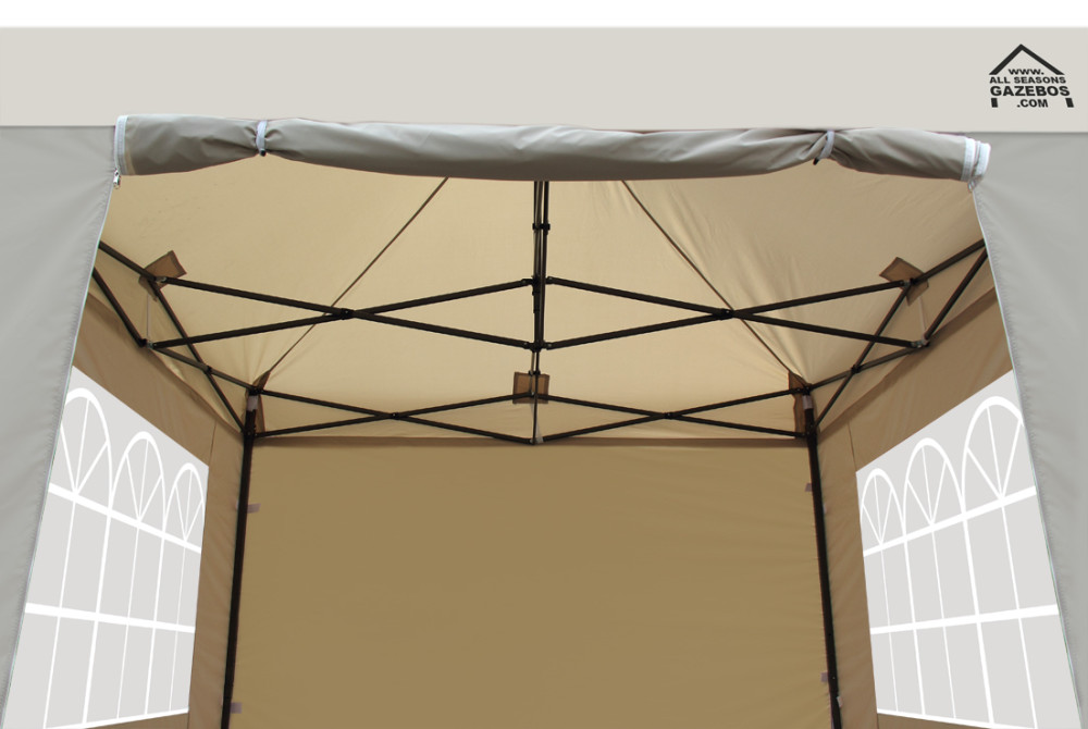 3x3m Pop Up Gazebo With Wheeled Bag, 4 Leg Weights, Rope and Pegs + 4 Side Walls ( STD )