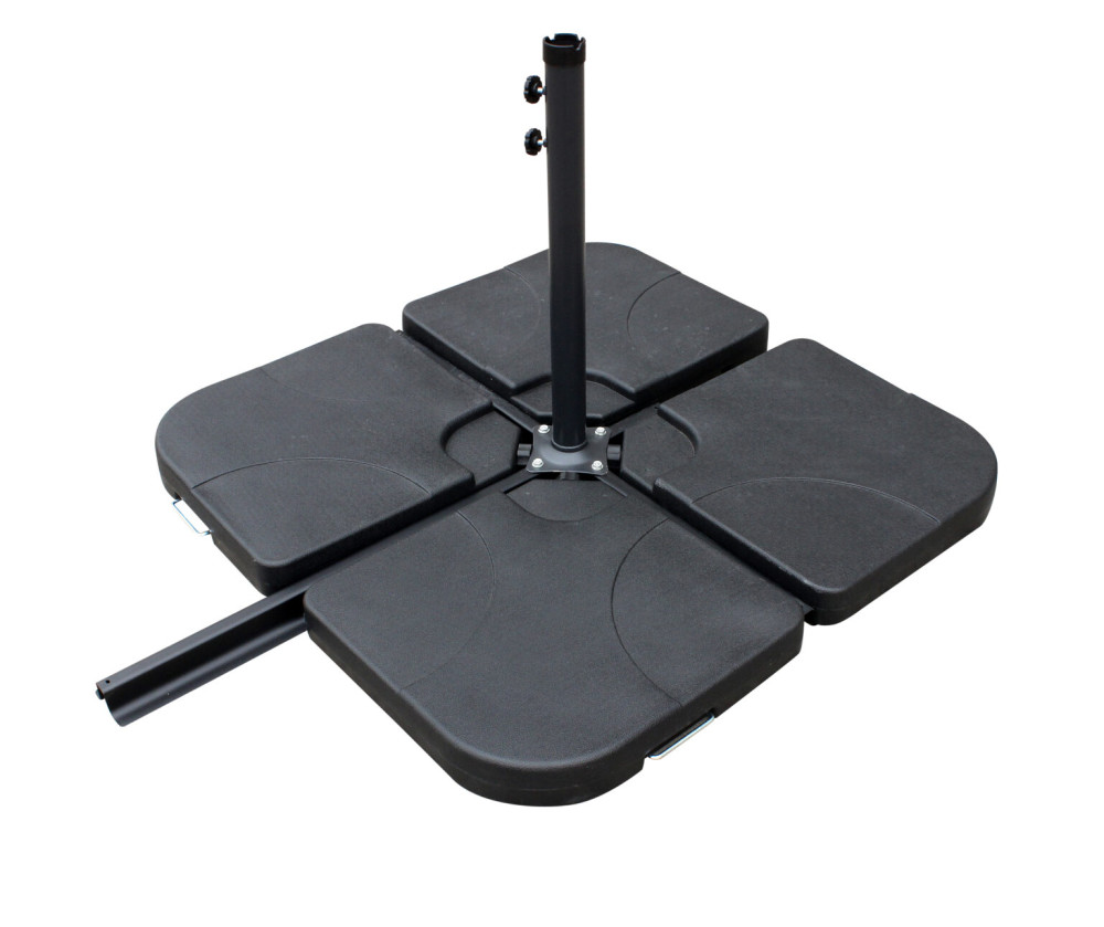 Ross James Luxury Garden Furniture Parasol with crank handle and base weights